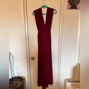 Transformable Burgundy Dress